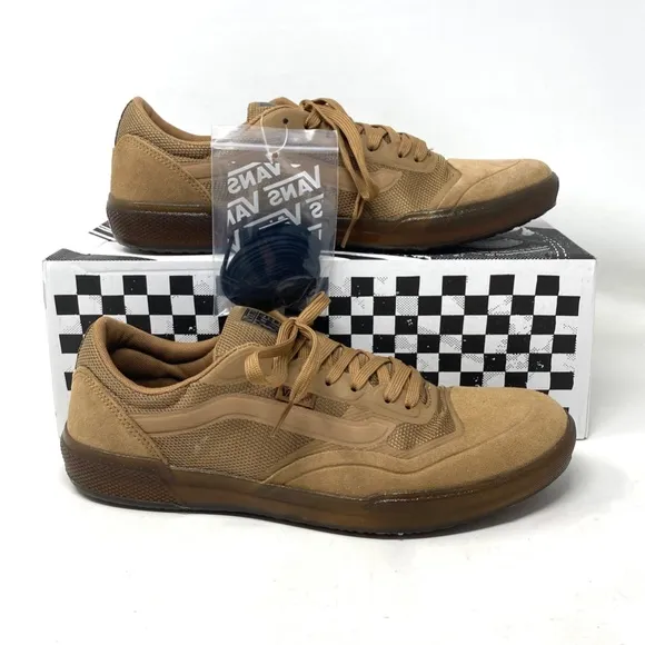 VANS AVE Tobacco Gum Skate Sneaker Canvas Suede Shoes Womens Low Top VN0A5JIBLV9