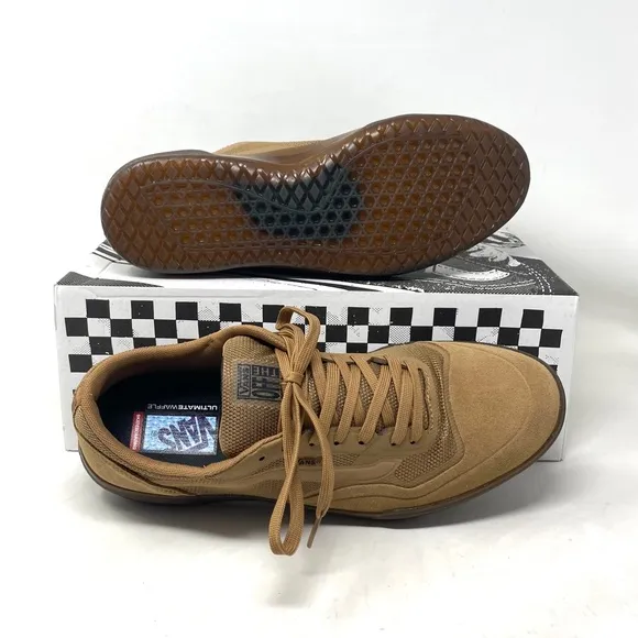 VANS AVE Tobacco Gum Skate Sneaker Canvas Suede Shoes Womens Low Top VN0A5JIBLV9