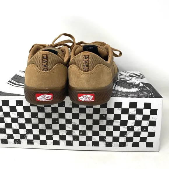 VANS AVE Tobacco Gum Skate Sneaker Canvas Suede Shoes Womens Low Top VN0A5JIBLV9