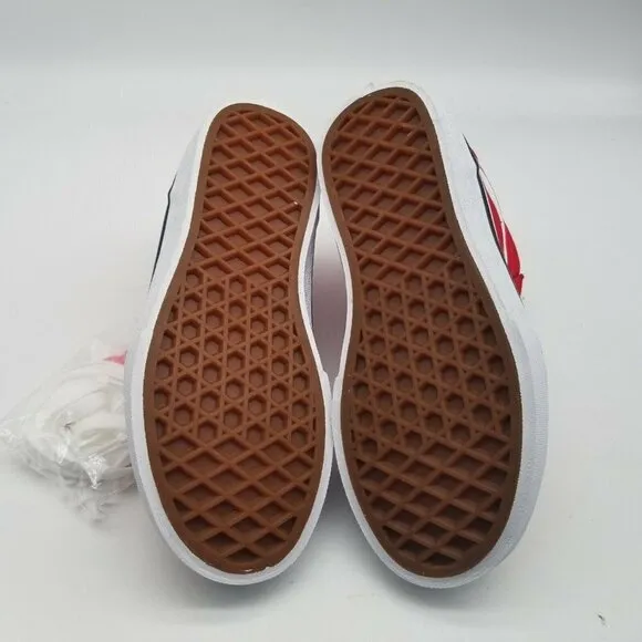 Vans Boys Ward Hi Red Skate Shoes Size 13