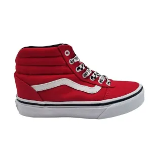 Vans Boys Ward Hi Red Skate Shoes Size 13