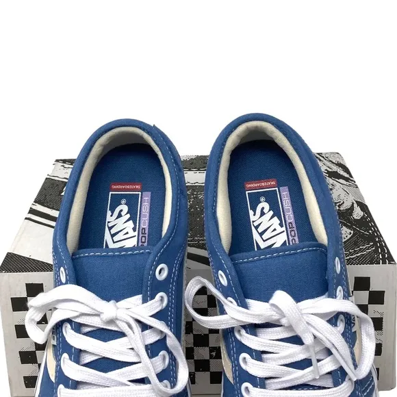 VANS Chukka Low Sidestripe Shoes Skate For Women Suede Canvas Blue VN0A5KQZEFY