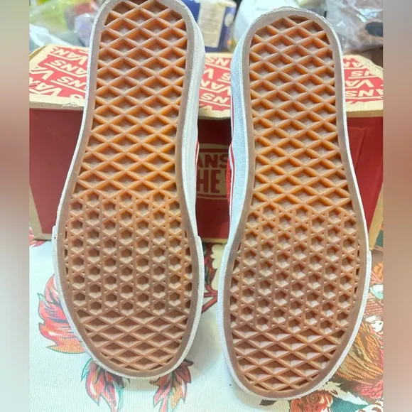 Vans Classic Slip ON Rainbow Checkerboard Skate Shoes
