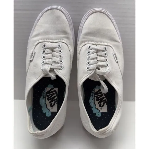 Vans ComfyCush Classic Authentic Skate Sneakers True White US Sz Men 6.5 Women 8