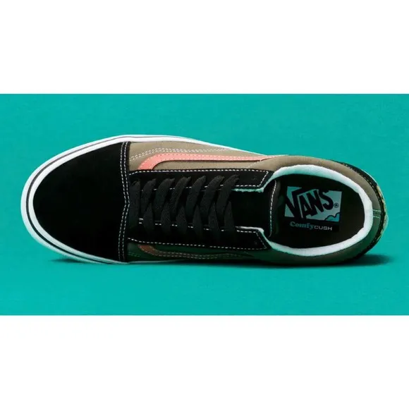 Vans ComfyCush Old Skool SB Skate Shoes Rare Forager Black Mens 10 New In Box