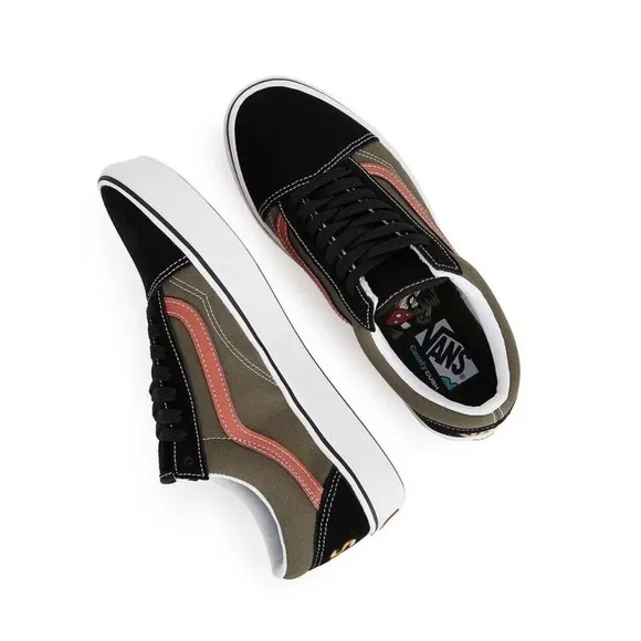 Vans ComfyCush Old Skool SB Skate Shoes Rare Forager Black Mens 10 New In Box