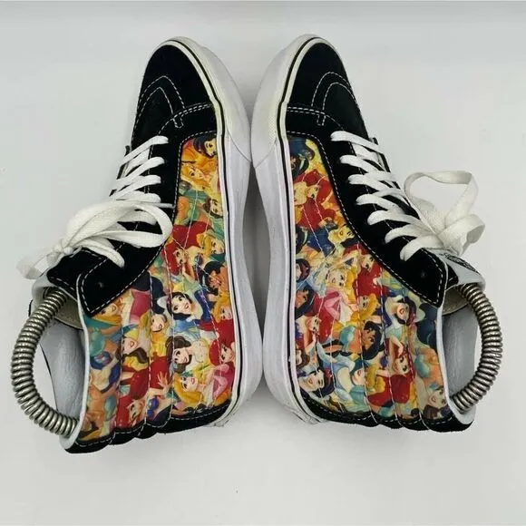 Vans Disney Sk8-Hi Women's 7 High top  Princesses  Ariel SKATE Shoes Sneakers