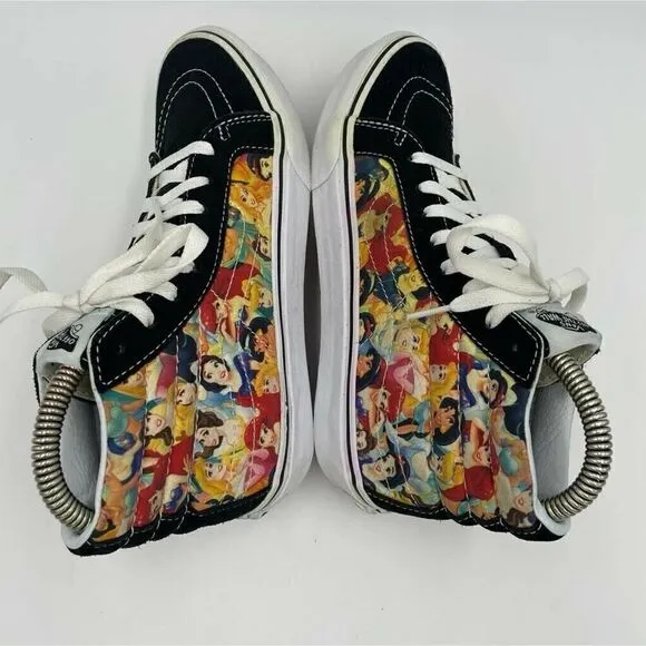 Vans Disney Sk8-Hi Women's 7 High top  Princesses  Ariel SKATE Shoes Sneakers