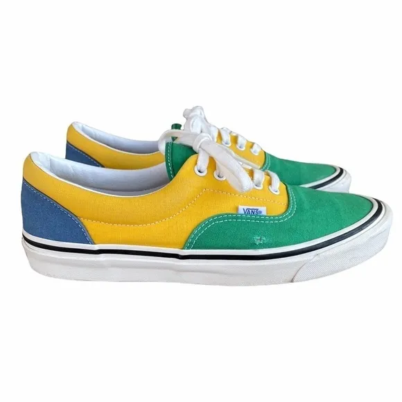 VANS Era 95 DX Green Yellow Blue Colorblock Sz 11