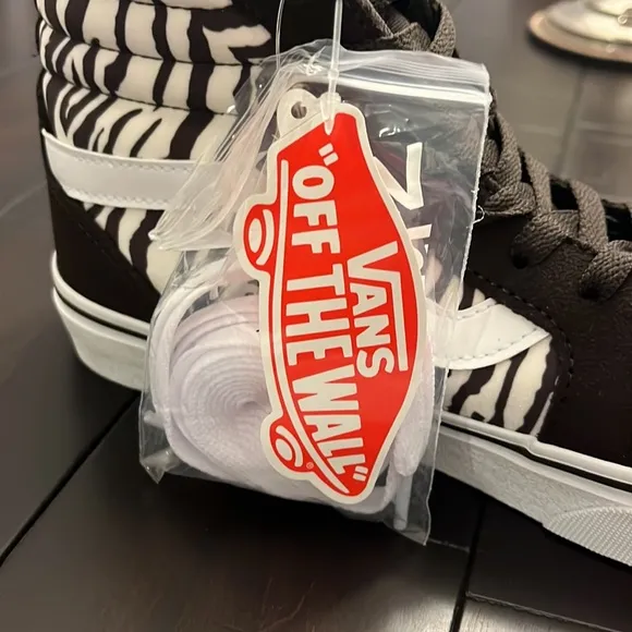 Vans Filmore Hi Zebra shoes sneakers new brown white skate Sk8 Women’s sizes