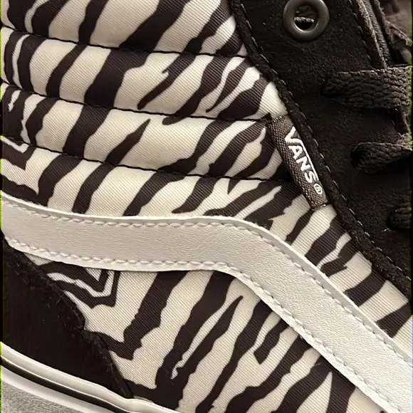 Vans Filmore Hi Zebra shoes sneakers new brown white skate Sk8 Women’s sizes