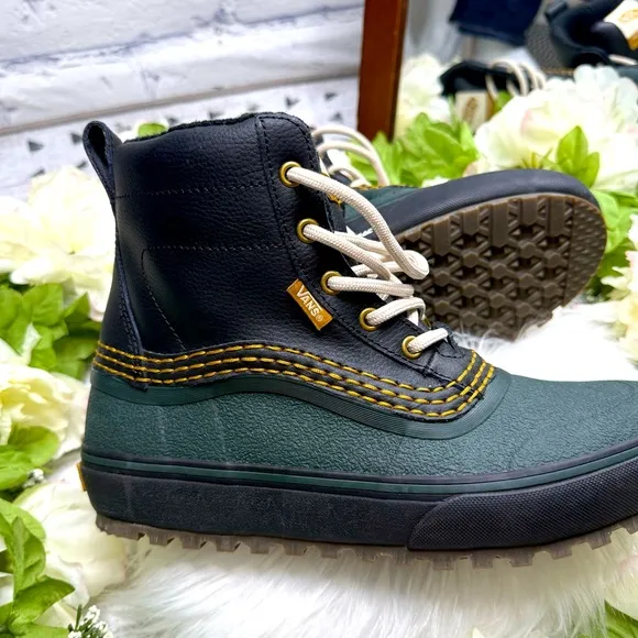 Vans Green and Black MTE Standard Mid Waterproof Boots