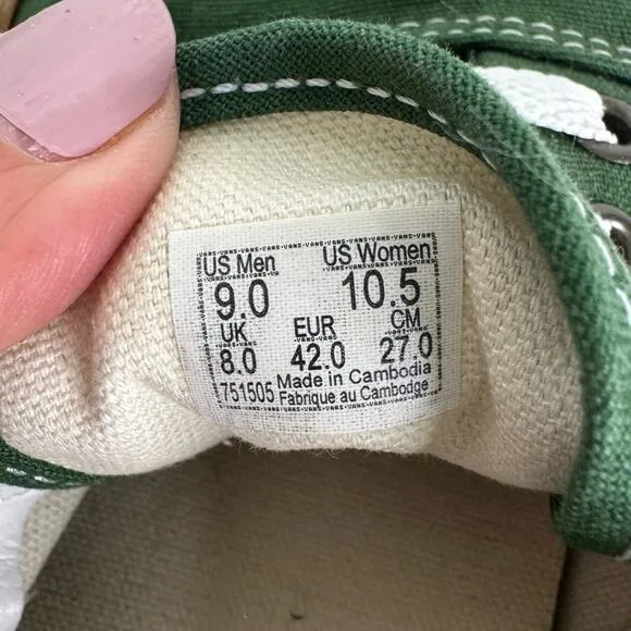 Vans Green Gum Era Greener Pastures True White Mens Shoes Size 9