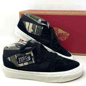 VANS Half Cab 33 DX Shoes Mid Black Camo Suede Skate Sneakers Women VN0A5KX6Y28