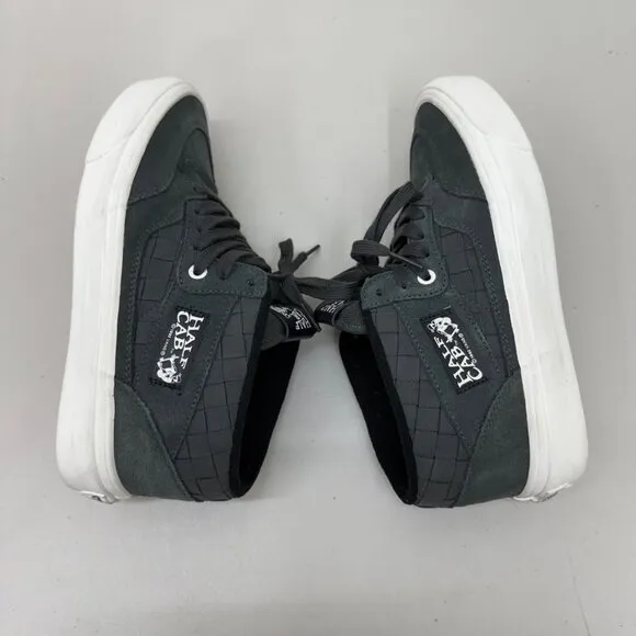 VANS Half Cab Black Woven Lace Up Skate Sneakers Shoes Mens size 7.5 Womens 9