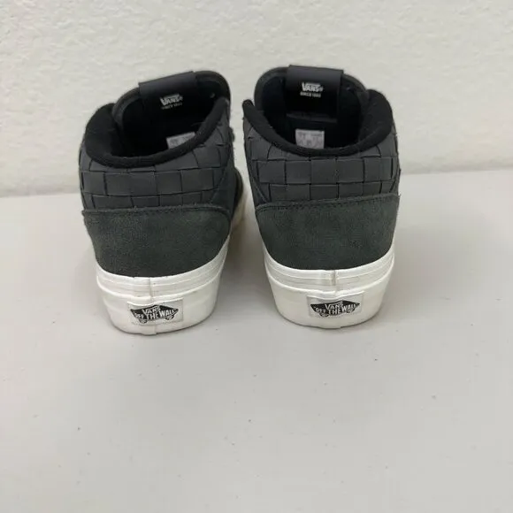 VANS Half Cab Black Woven Lace Up Skate Sneakers Shoes Mens size 7.5 Womens 9
