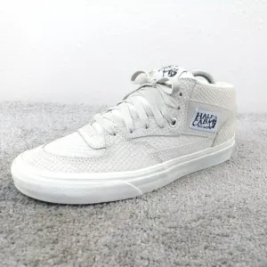 Vans Half Cab Mens Size 8 Shoes Cream White Skate Sneakers Snake Print Suede
