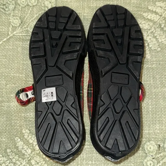 Vans Kids Red Plaid Shoes