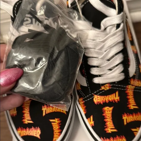 Vans Kids Thrasher Black and White Sneakers