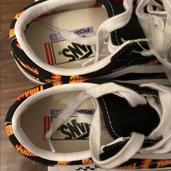 Vans Kids Thrasher Black and White Sneakers