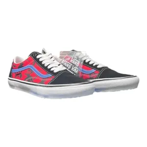 VANS   KROOKED BY NATAS FOR RAY BARBEE In Red/Blue Brand New In A Size 11