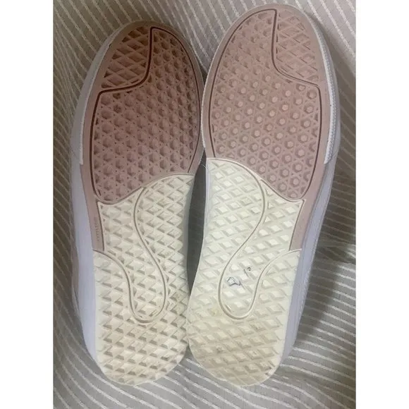 Vans Kyle Pro 2 Rose Pink Antique White Suede Skate Shoes US Mens US 11.5 EUR 45