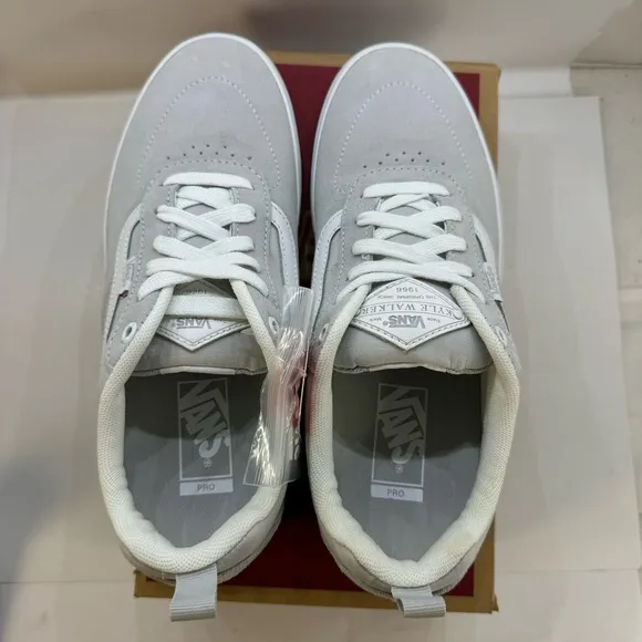 Vans Kyle Walker Pro Skate Chambray Shoes Grey White Men's Size 8