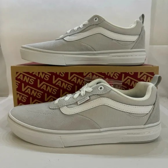 Vans Kyle Walker Pro Skate Chambray Shoes Grey White Men's Size 8