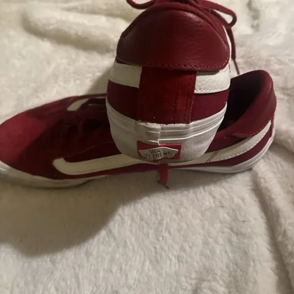 Vans Kyle Walker UltraCush Pro Skate Shoes Men's Red Suede Low Top Lace Up 13