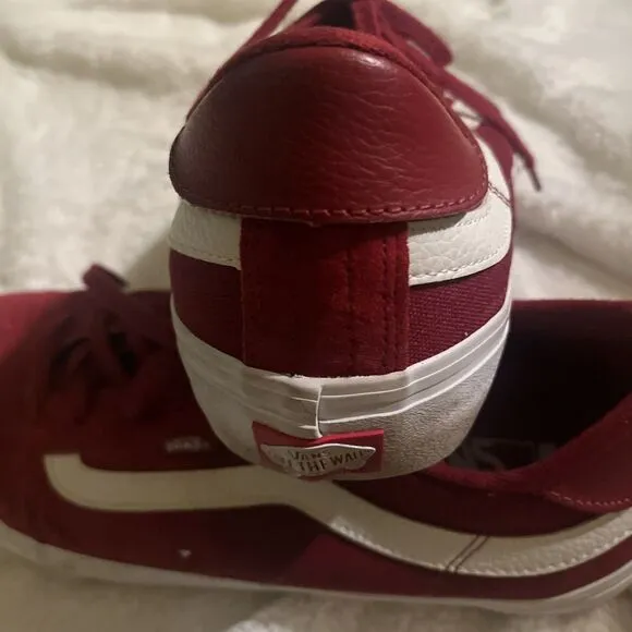 Vans Kyle Walker UltraCush Pro Skate Shoes Men's Red Suede Low Top Lace Up 13