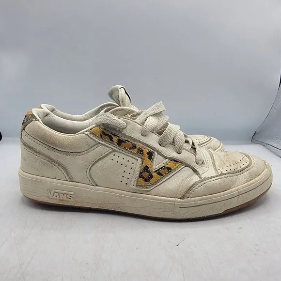 Vans Lowland CC Big Cat Marshmallow Leopard Classic Womens 6.5 Skate Shoes
