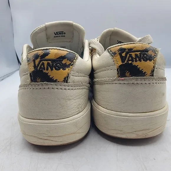 Vans Lowland CC Big Cat Marshmallow Leopard Classic Womens 6.5 Skate Shoes