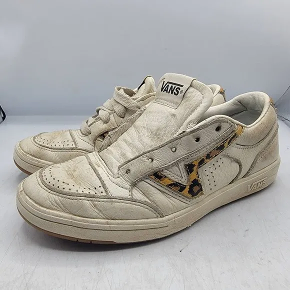 Vans Lowland CC Big Cat Marshmallow Leopard Classic Womens 6.5 Skate Shoes