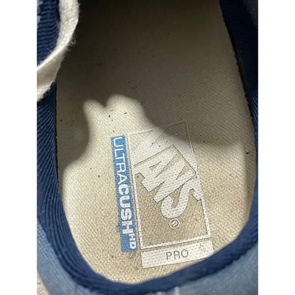 Vans M 10 /W 11.5 EU 43 Old Skool Skate Shoes Sneakers Suede Leather Blue 500714