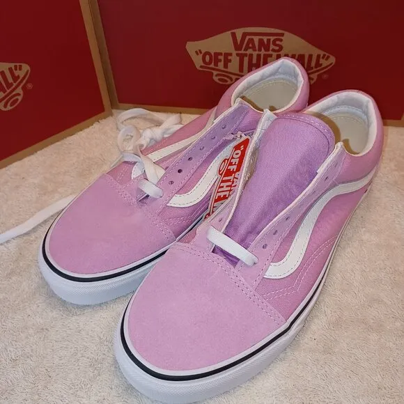 Vans Men's 7/Women's 8.5 Old Skool Lilac Purple Skate Shoes