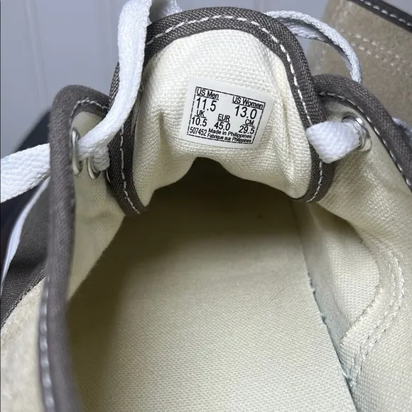 Vans Men's Color block tan and brown suede &amp; fabric lace up sneakers