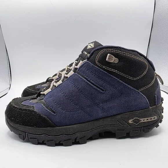 Vans Mens Size 7 Blue Black Hiking Shoes Camping Outdoors Trails Summer