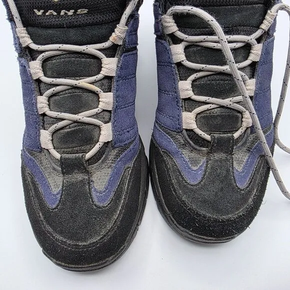 Vans Mens Size 7 Blue Black Hiking Shoes Camping Outdoors Trails Summer