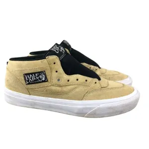 Vans Men's Size 9.5 Half Cab Taupe Tan Black Suede Lace-Up Skate Sneakers Shoes