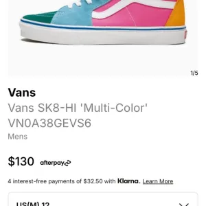 Vans Men's SK8-HI Multi-Color Sneakers