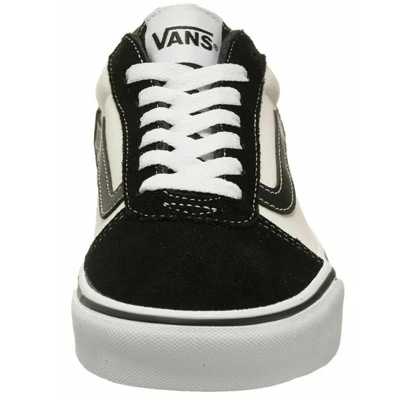 Vans Men's Ward Retro Suede Canvas Skate Shoes Size 9 Marshmallow/Black NWOB