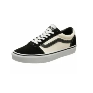 Vans Men's Ward Retro Suede Canvas Skate Shoes Size 9 Marshmallow/Black NWOB