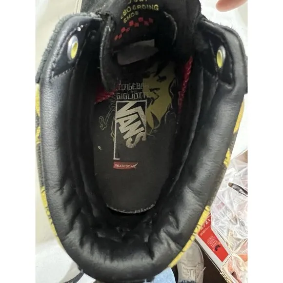 VANS Mike Gigliotti x SpongeBob SquarePants x Skate Sk8- High Black SZ 6.5