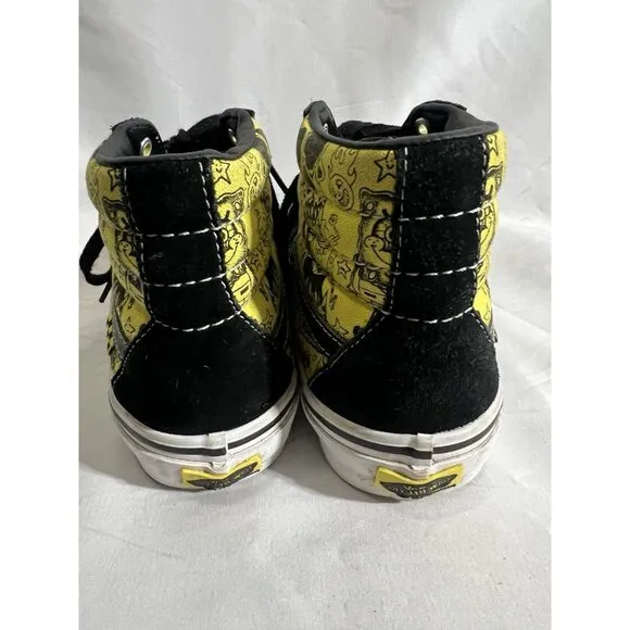 VANS Mike Gigliotti x SpongeBob SquarePants x Skate Sk8- High Black SZ 6.5