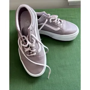 VANS Off the Wall Old Skool Stacked Purple Size 7.5 Womens Lace Up Leather