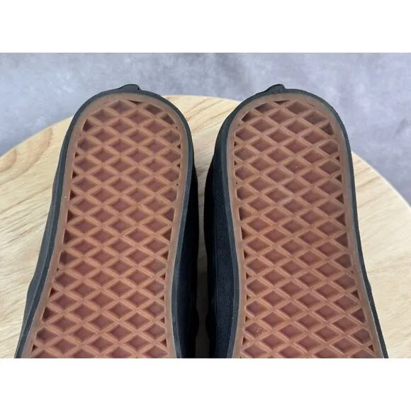 VANS Off The Wall Slip On Sneaker BLACK 508731 Shoes Skeleton Men Sz 8 Read