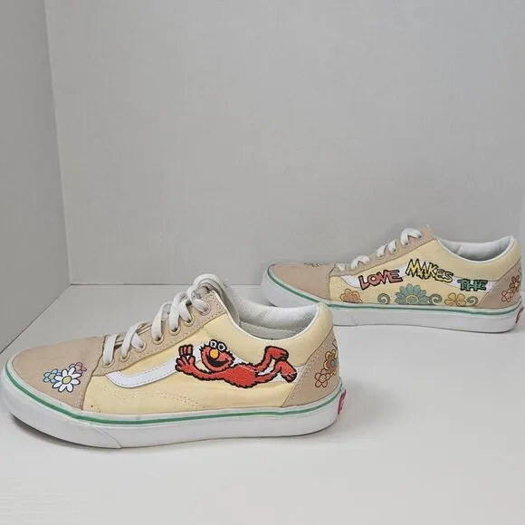 Vans Off The Wall x Sesame Street Elmo Skate Shoes Women's Size 8 Mens size 6.5
