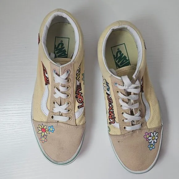 Vans Off The Wall x Sesame Street Elmo Skate Shoes Women's Size 8 Mens size 6.5