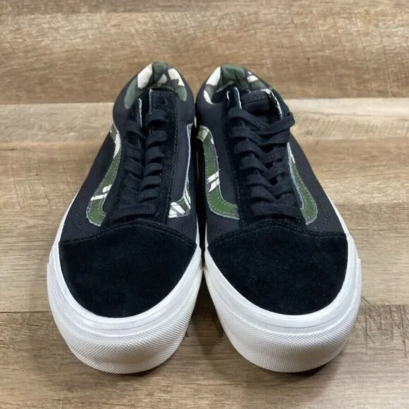 VANS Old Skool 36 DX Wild Camo Black White Skate Shoes Mens 7 Womens 8.5 NEW