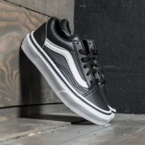 VANS Old Skool Black Leather Skate Shoes